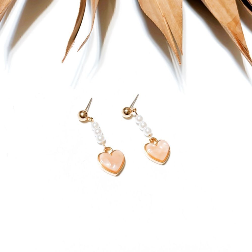 Heart drop earrings #863 - Picture 4 of 5